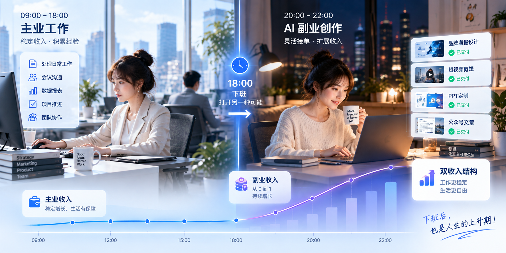 在职副业：在业余时间扩展收入路径